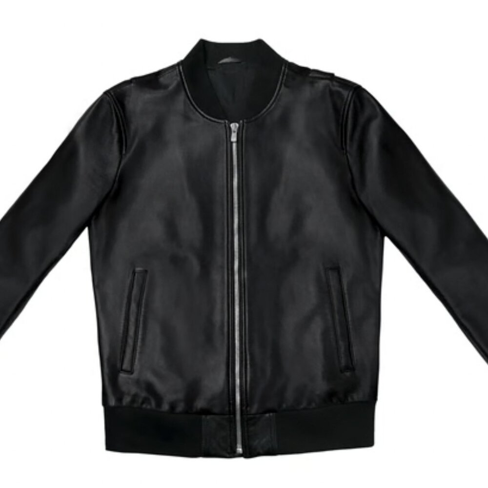 Leather MA-1 Bomber Jacket